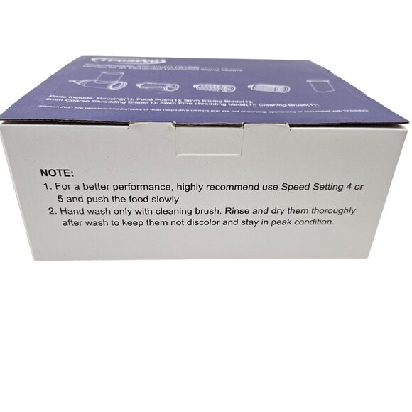 Tpgsing Slicer Shredder Attachment LB1806 For KitchenAid Mixers Stainless Steel - Picture 8 of 13